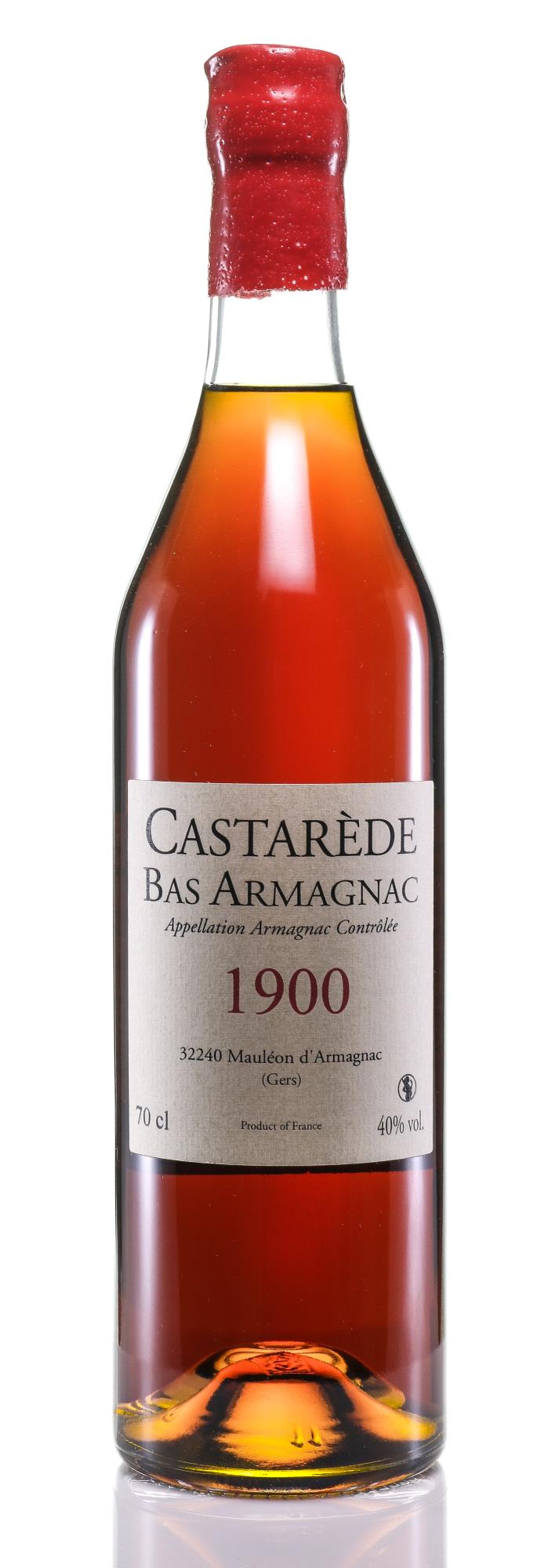 Armagnac 1900 Castarède  Bas-Armagnac (1x70cl) - Rue Pinard Europe