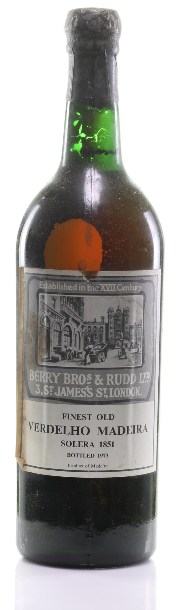 Madeira 1851 Berry Brothers & Rudd Finest Old verdelho Solera (1x75cl)