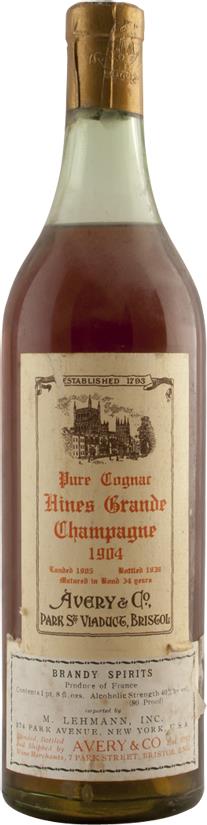 Cognac 1904 Hine & Co T. Avery & Co (1x70cl)