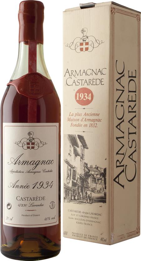 Armagnac 1934 Castarède Armagnac Ténaréze (1x70cl)
